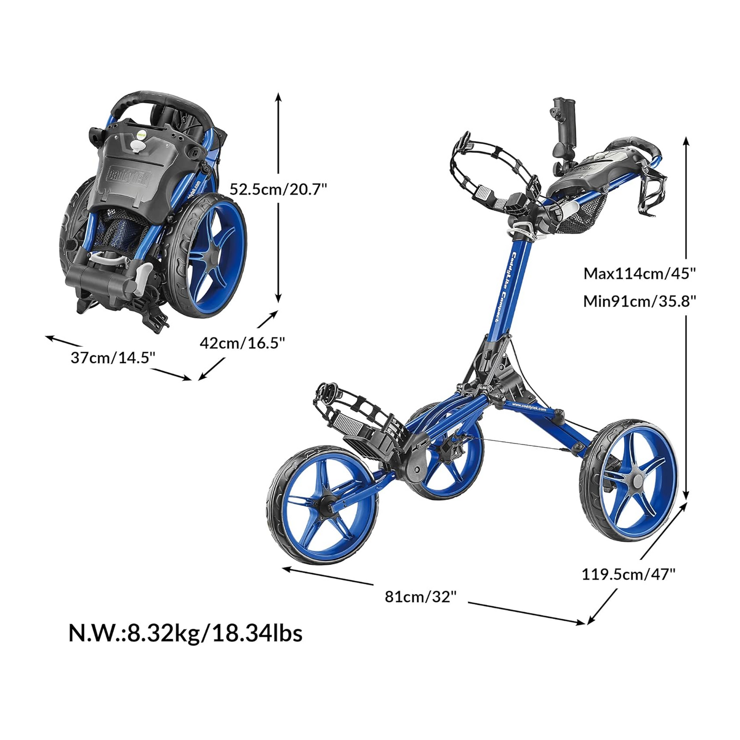 Caddytek CaddyLite Compact-Blue