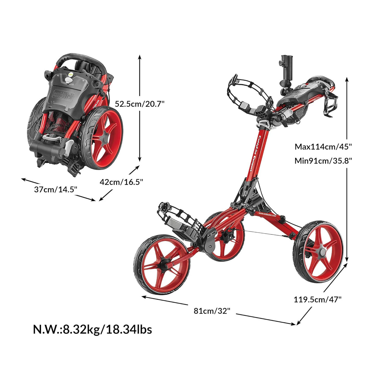 Caddytek CaddyLite Compact-Blue