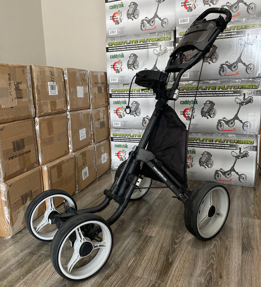 Refurbished CaddyTek Explorer V8 - Superlite 4 Wheel Golf Push Cart