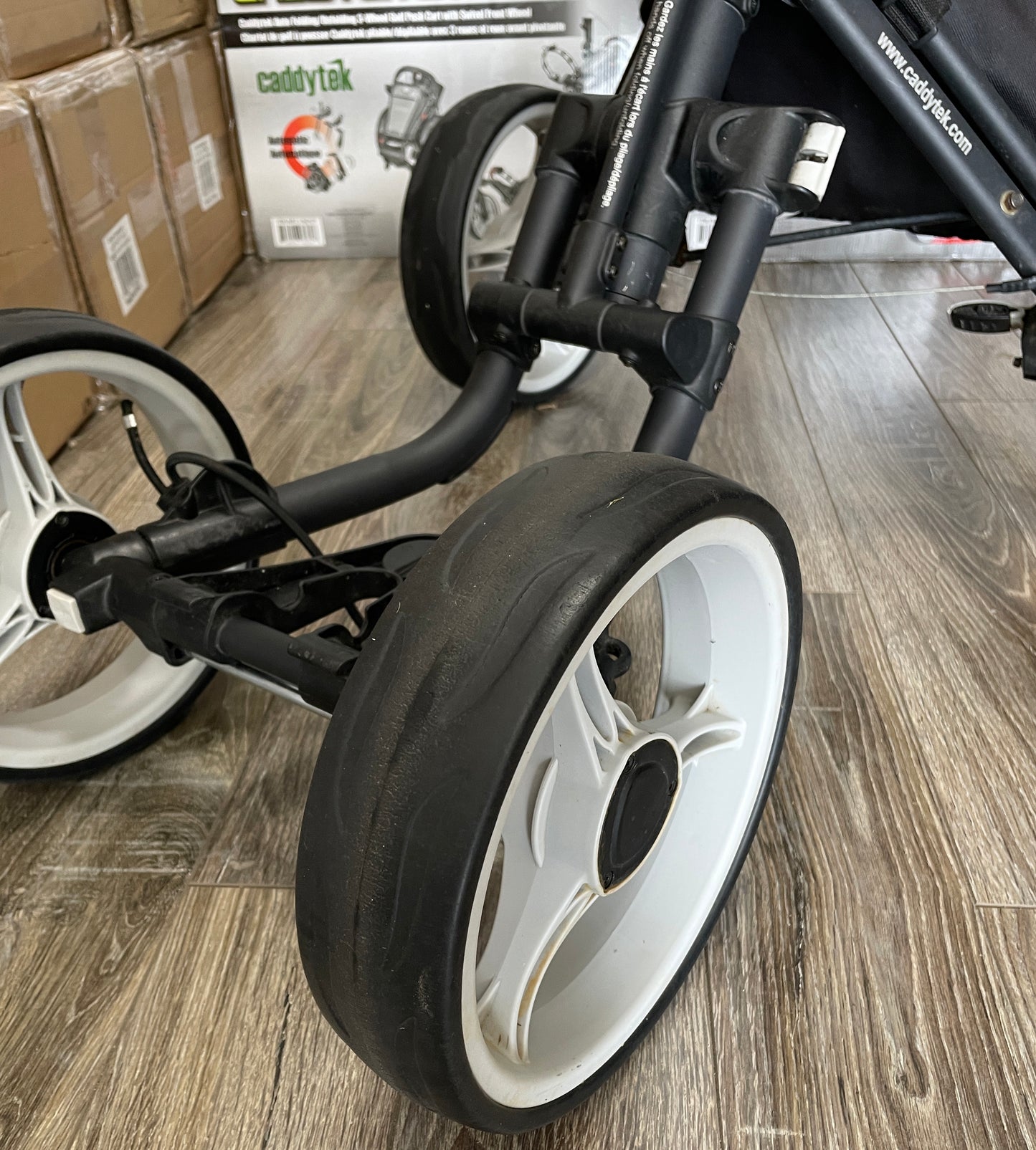 Refurbished CaddyTek Explorer V8 - Superlite 4 Wheel Golf Push Cart